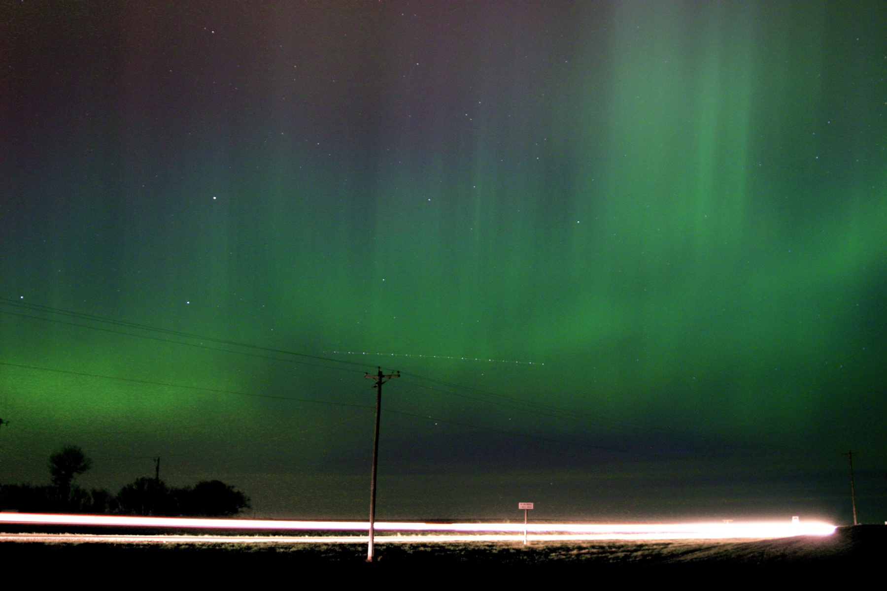 Aurora Over the Highway