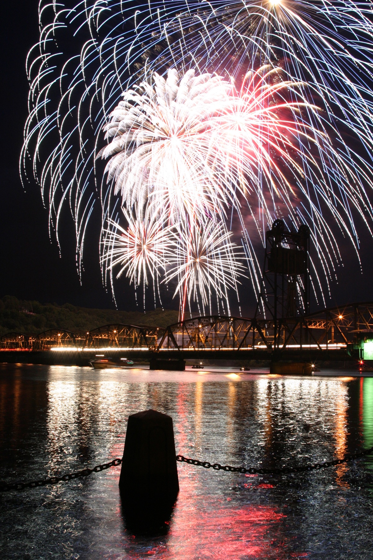 Fireworks Over the River