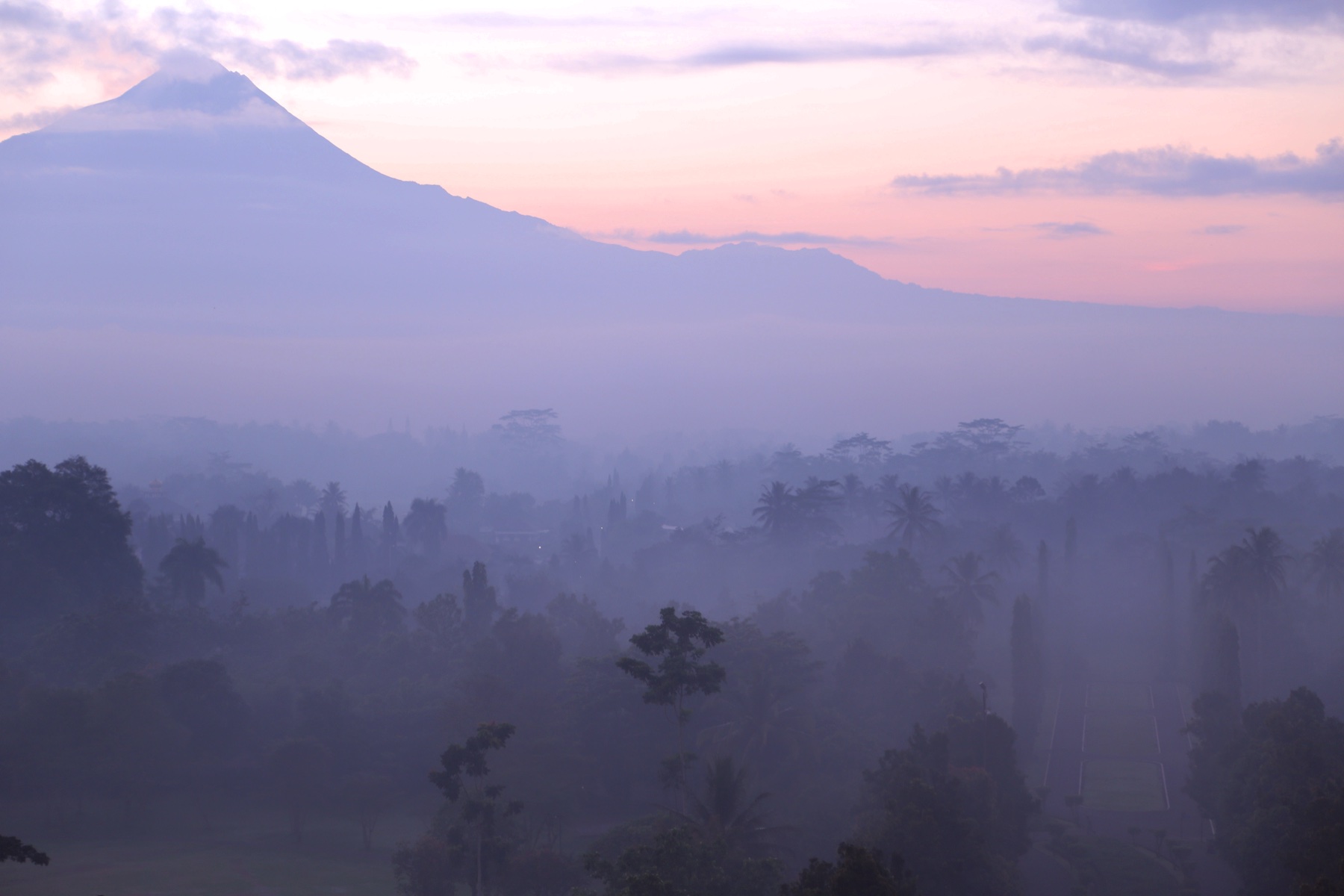 Merapi Volcano at Dawn