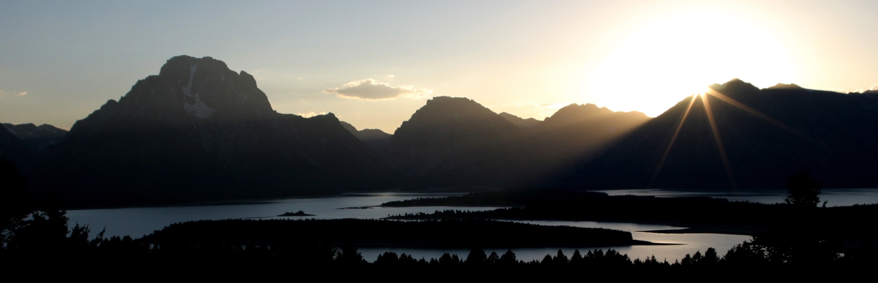 Teton Sunset Panorama
